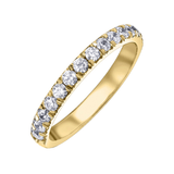 14K Yellow Gold .50ctw Pave Diamond Band