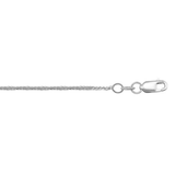 10K White Gold 20" Wheat Chain
