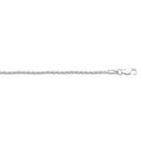 10K White Gold 18" Wheat Chain