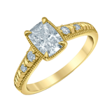 Taylor Inspired — 14K Yellow Gold 2.17ctw Lab Cushion Diamond Ring