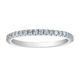 14K White Gold .24ctw Lab Grown Diamond Band