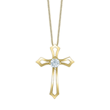 10K Yellow Gold .20ct Lab Grown Diamond on Chain