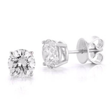 14K White Gold 1.01ctw Diamond Studs