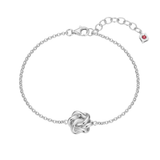 Elle "Eternal Knot" Rhodium plated Bracelet