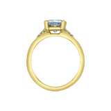 14K Yellow Gold 2.23ctw Radiant Lab Grown Diamond Ring