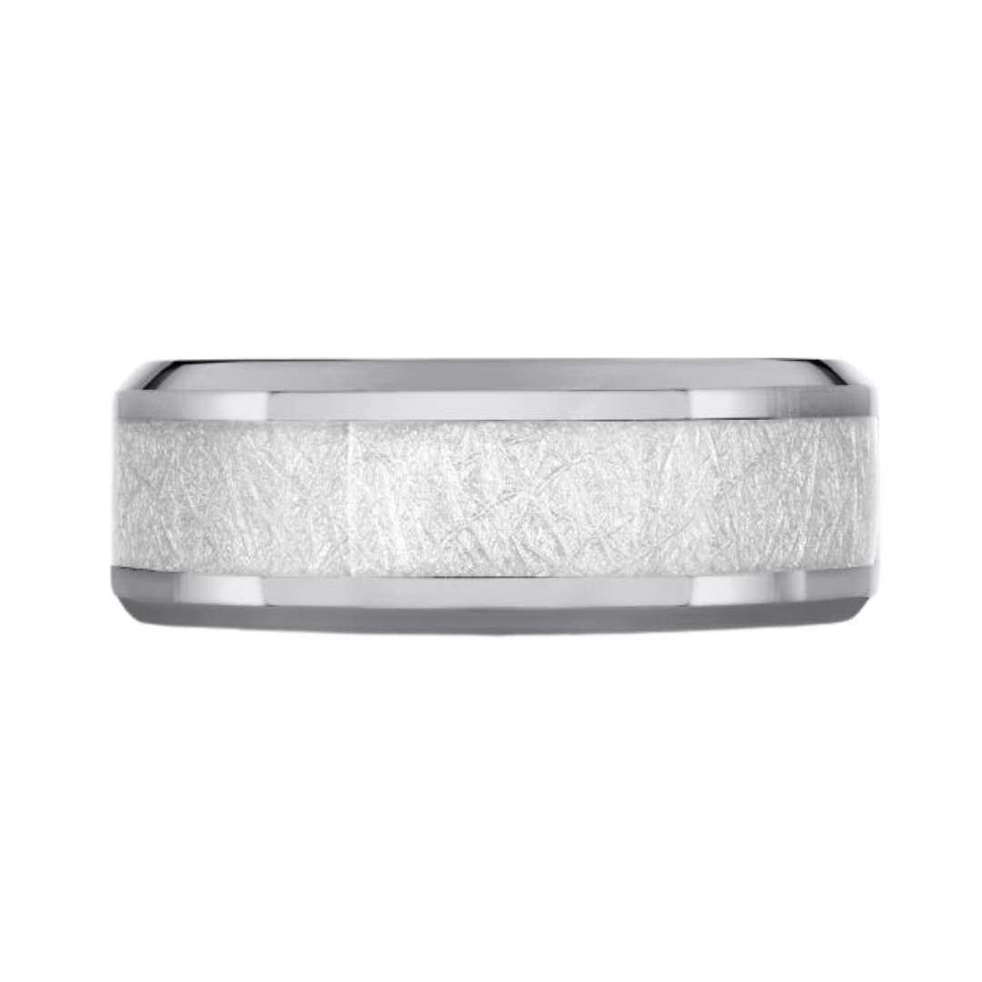 Tantalum 8mm Size 11 Meteorite Centre Band
