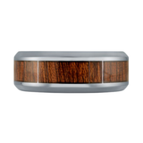 Tantalum + Wood Centre 8mm Size 9 Wedding Band