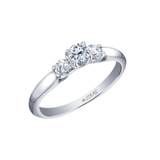 Platinum .50ctw Canadian Diamond Trinity Ring