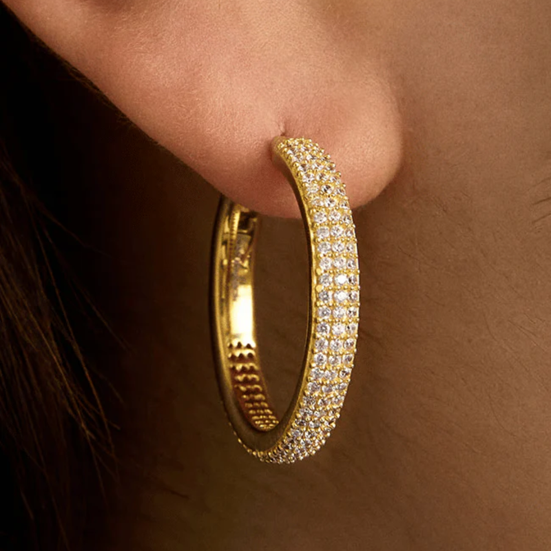 Dean Davidson Giselle CZ Pave Hoops