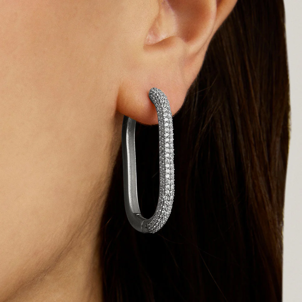 Dean Davidson Juliette CZ Pave Hinged Hoops