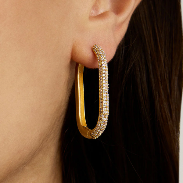 Dean Davidson Juliette CZ Pave Hinged Hoops