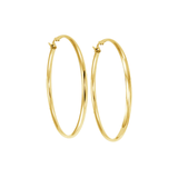 Italgem Gold Plated Stainless Steel Round Hoops