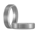 Tungsten 6mm Size 10 Bevelled Edge Wedding Band