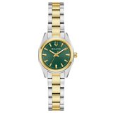 Bulova Ladies Two-Tone "Surveyor" Watch With Green Dial