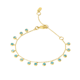 Dean Davidson Orsay Sky Blue CZ Charm Bracelet