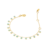 Dean Davidson Orsay Sky Blue CZ Charm Bracelet