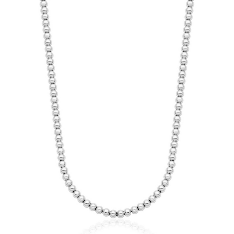 SteelX High Polish Beaded Necklace