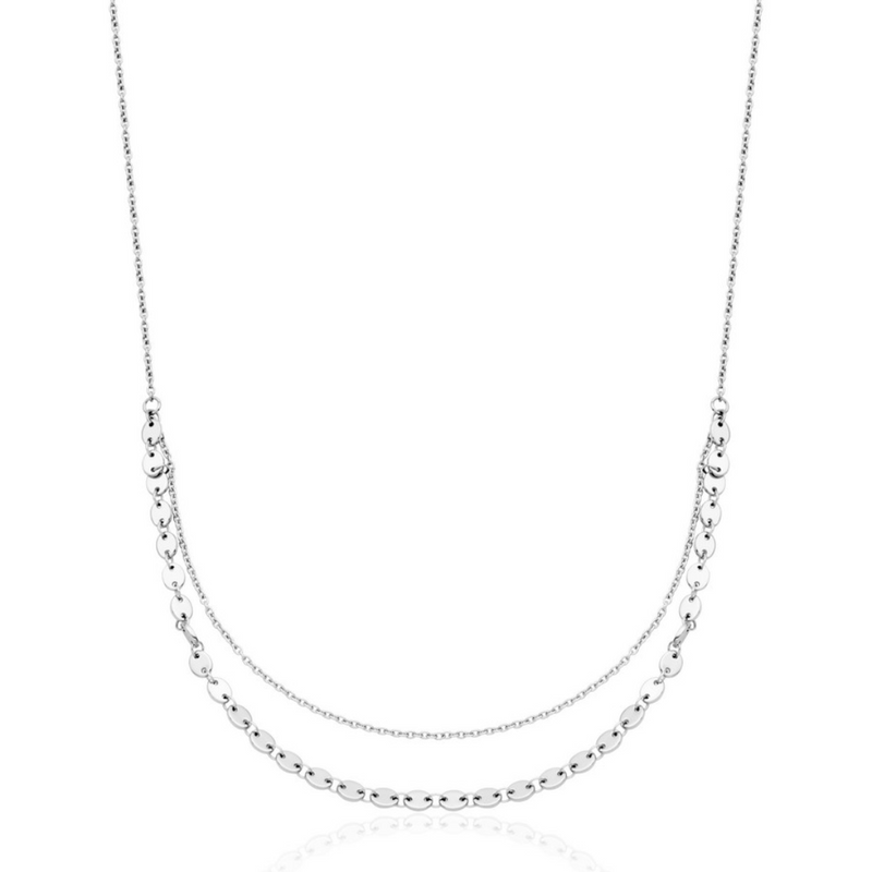 SteelX Double Layered Chain Necklace