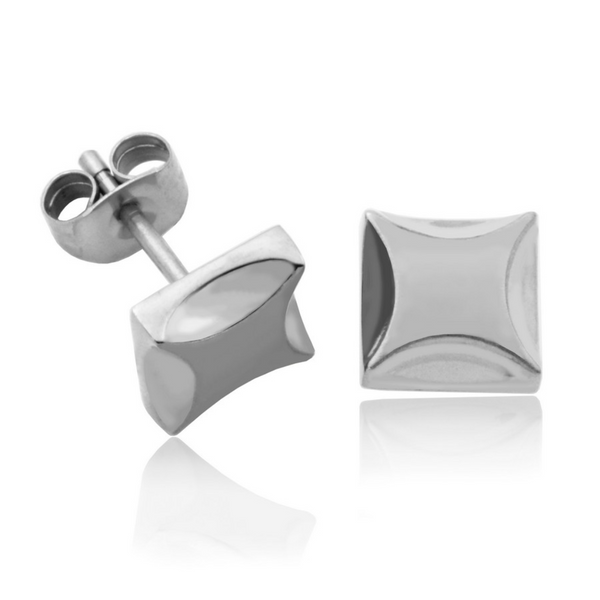 SteelX Square Stud Earrings