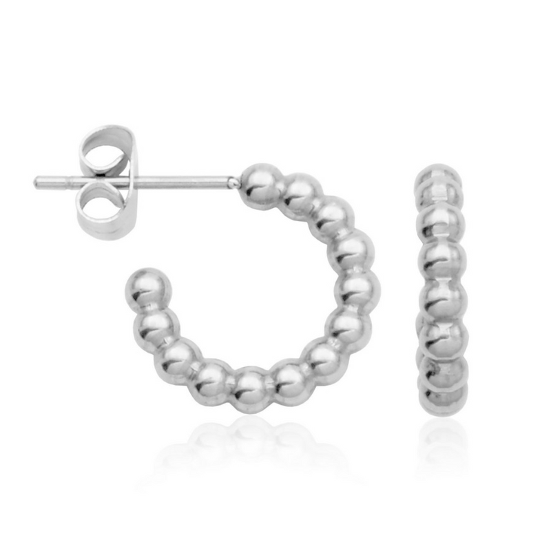 SteelX Twisted Open Hoop Earring