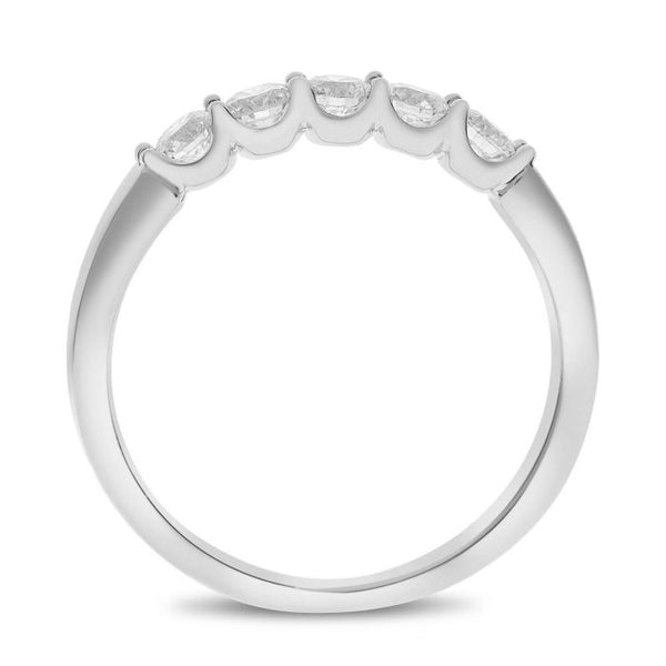 14K White Gold .50ctw Diamond Band