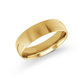 10K Yellow Gold 6mm Size 8 Classic Wedding Band