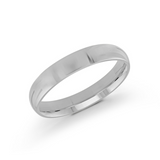 10K White Gold 4mm Size 9 Classic Wedding Band