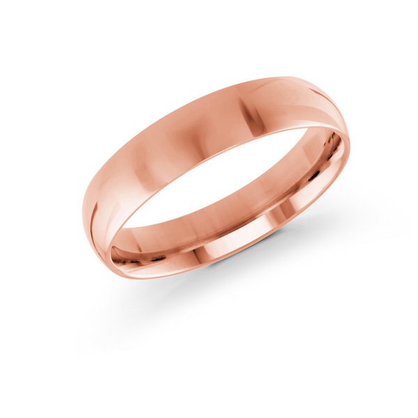 10K Rose Gold Wedding Band Size 10