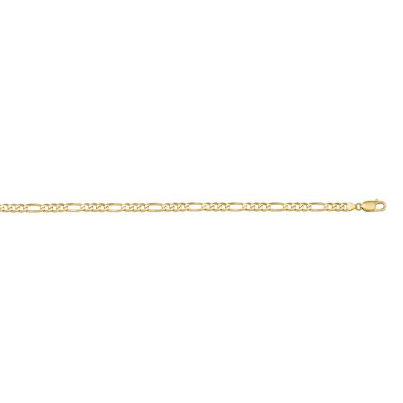10K Yellow Gold 20" Figaro Chain