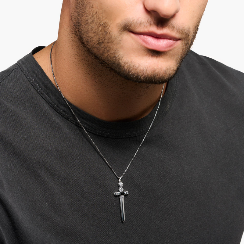 Thomas Sabo Skull Sword Pendant on Chain