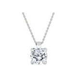 Sterling Silver .50ctw Lab Grown Diamond Pendant on Chain