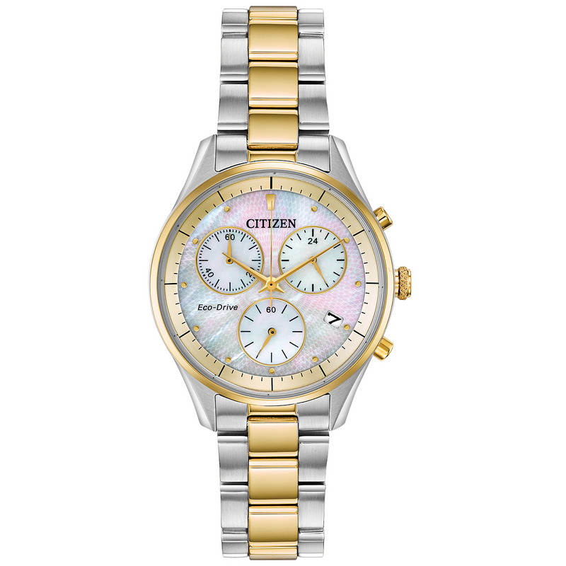 Citizen Eco Drive Mother of Pearl Two Tone Watch Inglis Jewellers