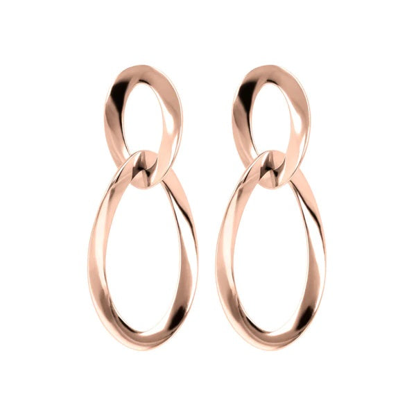 Bronzallure 18K Rose Gold Plated Dangle Earrings