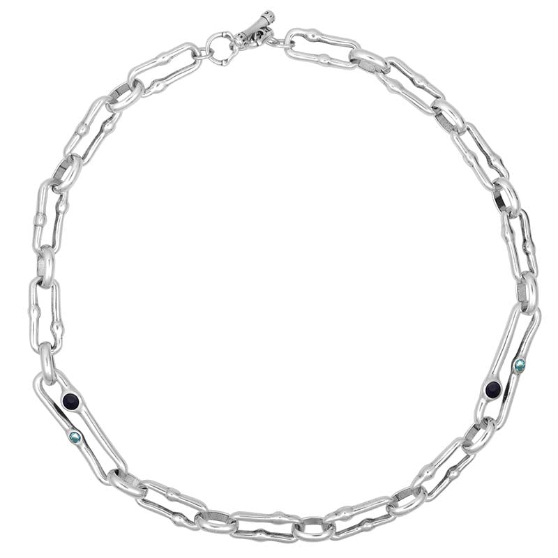 Ciclon Azul Azami Necklace