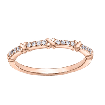 10K Rose Gold Chi Chi X Diamond Ring