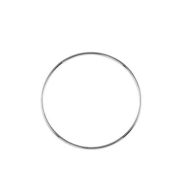 10K White Gold 40mm Sleepers
