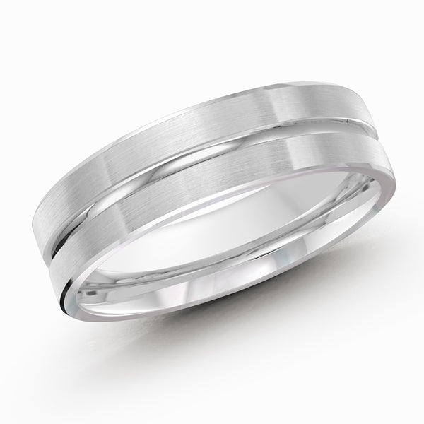 10K White Gold Wedding Band