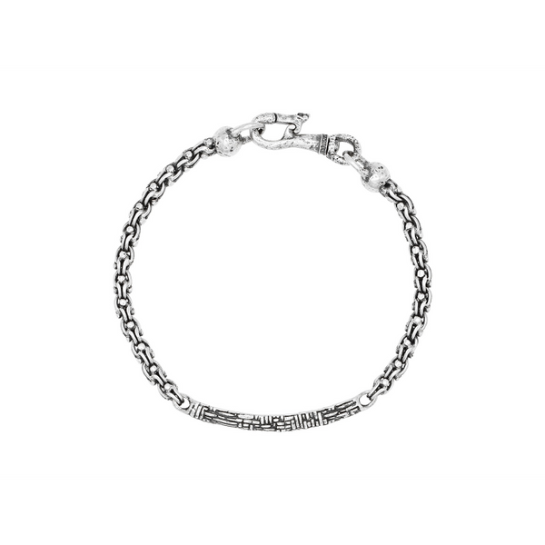 John Varvatos Sterling Silver Woven Bracelet