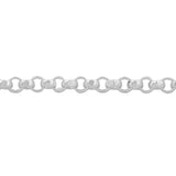 10K White Gold 18-20" Rolo Chain