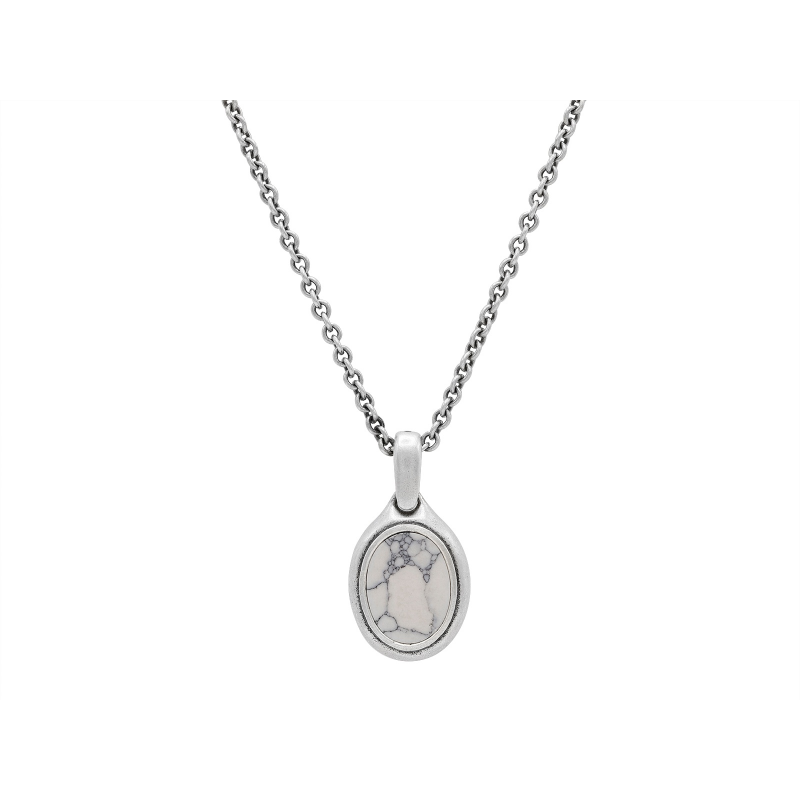 John Varvatos Howlite Pendant on Chain