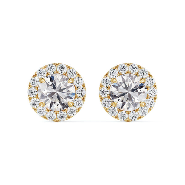 Forvermark 18K Yellow Gold Diamond Stud Earrings