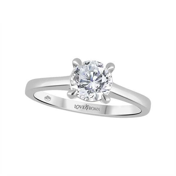 14k White Gold 1.54ct Lab Grown Diamond Solitaire Ring