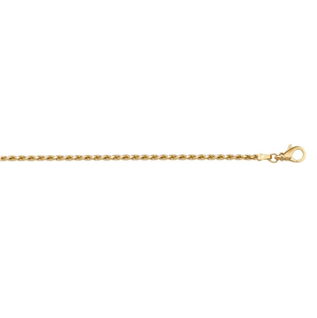 10K Yellow Gold 20" Rope Chain
