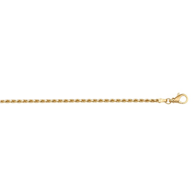 10K Yellow Gold 18" Rope Chain