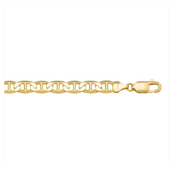 10K Yellow Gold 22" Flat Anchor Chain