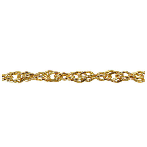 Sterling Silver 14K Yellow Gold Filled 18" Singapore Chain