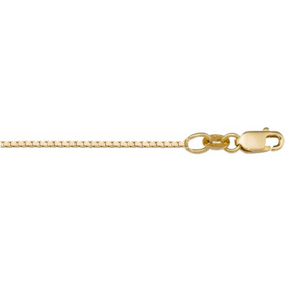 10K Yellow Gold 22" Box Link Chain