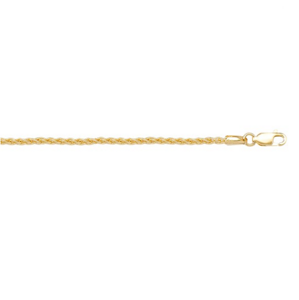 10K Yellow Gold 20" Wheat Chain